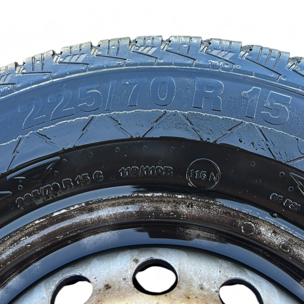 Cerchio in ferro Mercedes Benz Sprinter (W905) cod.9034011402 (5 fori / 225 / 70 r15) (2002 > 2005) - F&P CRASH SRLS - Ricambi Usati