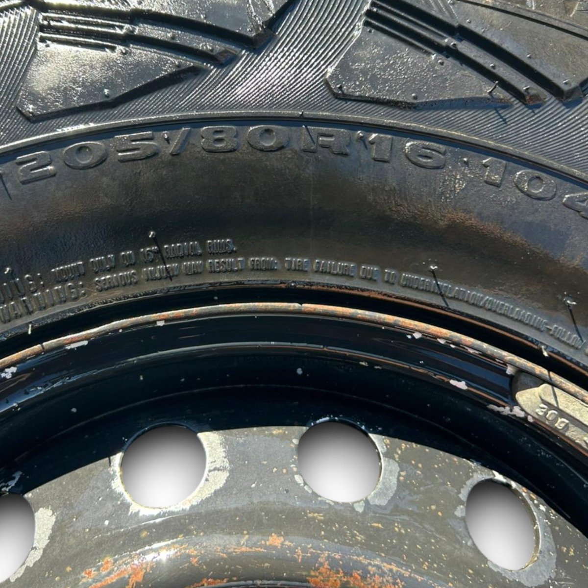 Cerchio in ferro mistubishi l200 (2005 > 2014) (205/80 r16) - F&P CRASH SRLS - Ricambi Usati