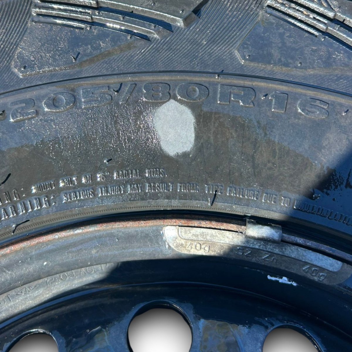 Cerchio in ferro mistubishi l200 (2005 > 2014) (205/80 r16) - F&P CRASH SRLS - Ricambi Usati