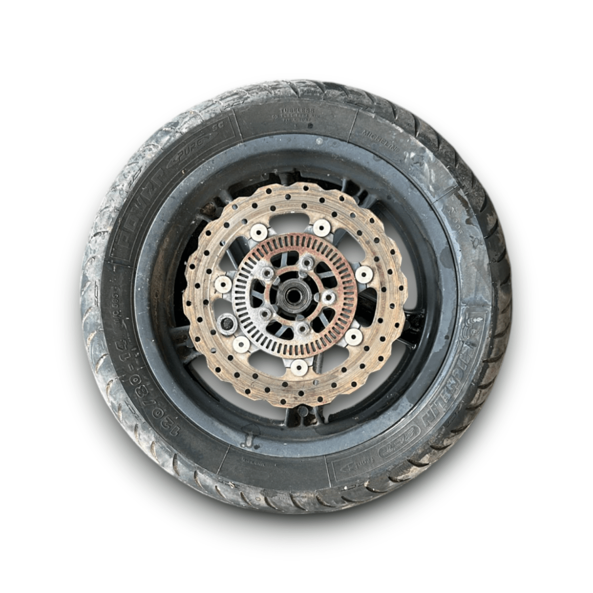 Cerchione posteriore kymco downtown 200i (120 - 80 R14) (2010 > 2016) - F&P CRASH SRL - Ricambi Usati
