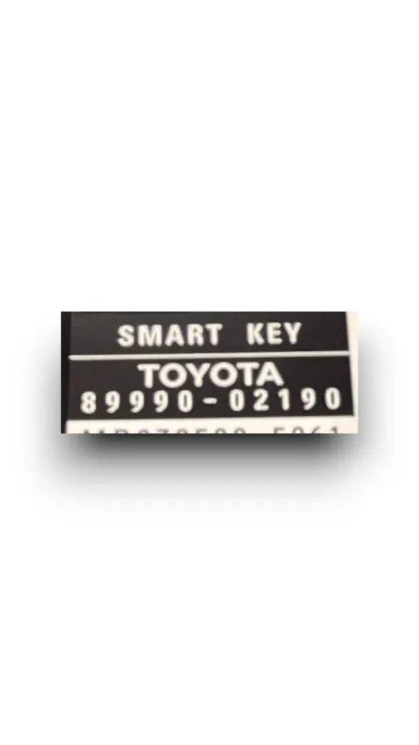 Dettaglio Chiave elettronica di accesso Toyota Auris dal 2012 cod. 89990-02190 - foto 3