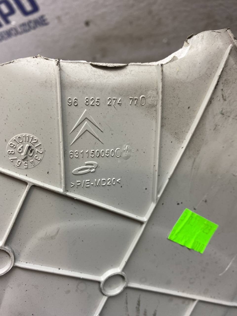 Chinghia cintura di sicurezza con supporto posteriore sinistro citroen c3 cod:9682527477 - F&P CRASH SRLS - Ricambi Usati