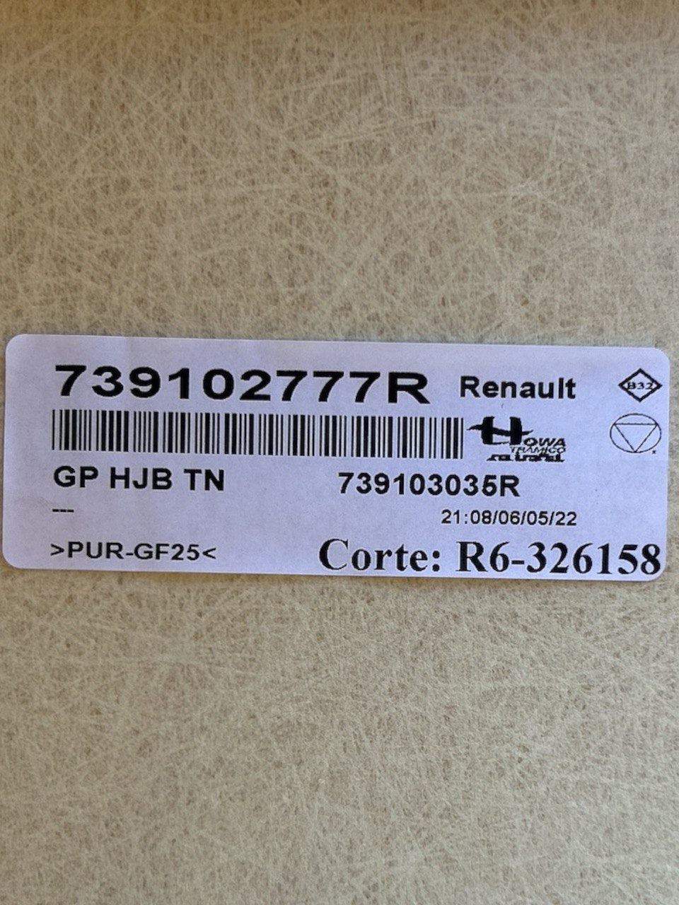Cielo / Sotto Tetto Renault Captur II (2019 > ) cod.739102777R - F&P CRASH SRLS - Ricambi Usati