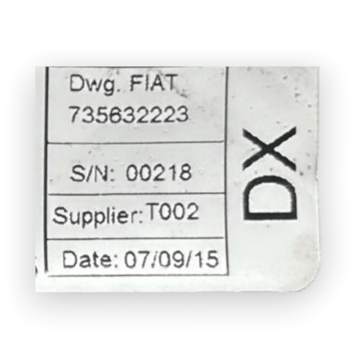 Cintura di sicurezza anteriore destra (dx) fiat qubo cod:735632223 (2008 - 2019) - F&P CRASH SRL - Ricambi Usati