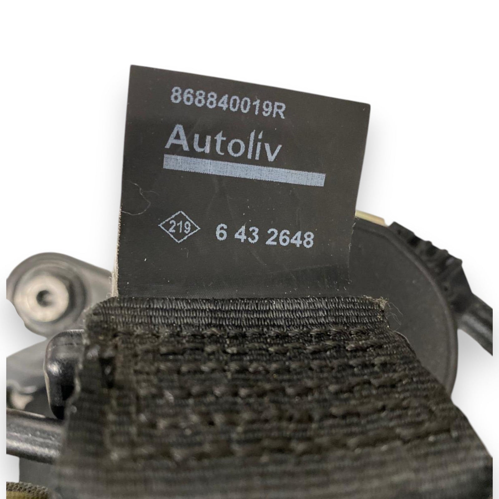 Cintura di sicurezza anteriore destra (dx) Renault Master III (2010 - 2017) Cod: 868840019R - F&P CRASH SRLS - Ricambi Usati