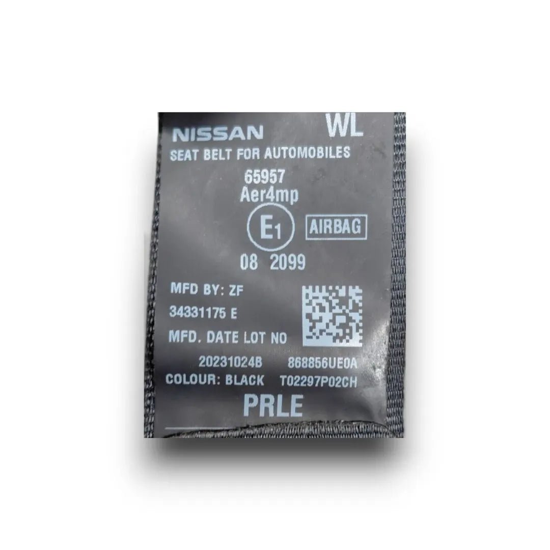 Dettaglio Cintura di sicurezza anteriore destra Nissan Qashqai J10E/JJ10E 2010–2014 OEM 86884JD00A - foto 3