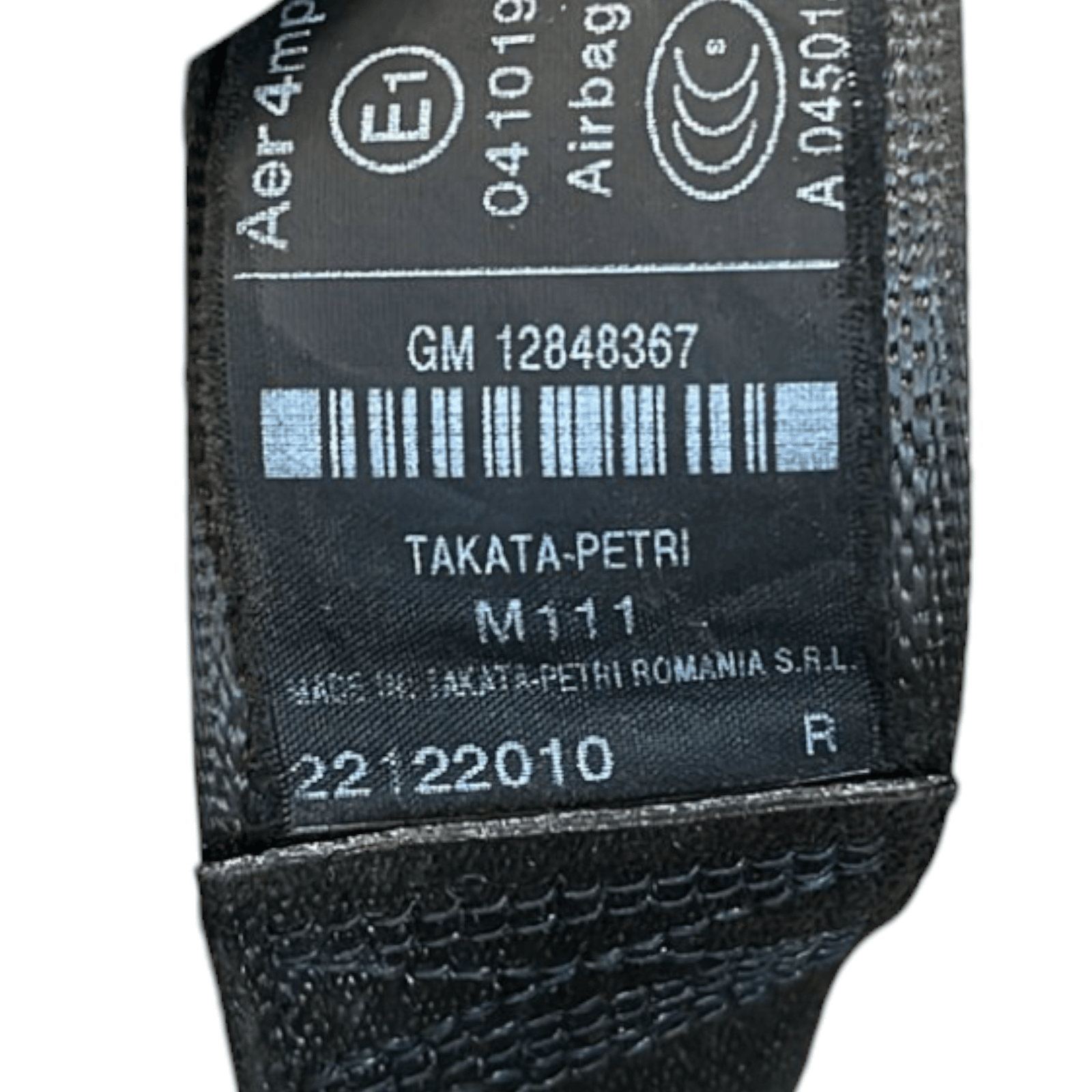 Cintura di sicurezza anteriore Destra Opel Insignia A cod.12848367 (2008 - 2017) - F&P CRASH SRLS - Ricambi Usati