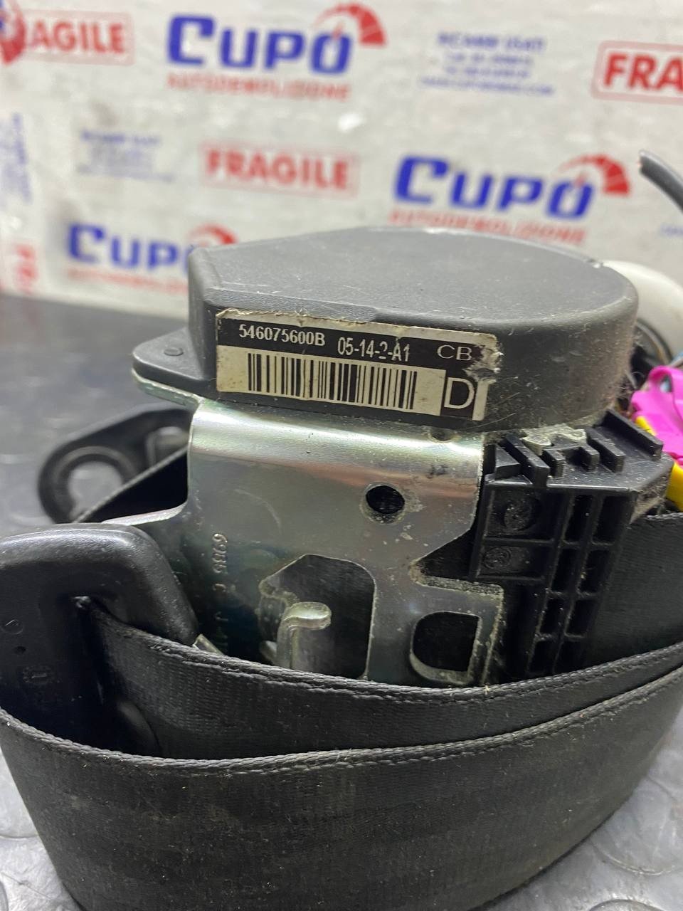 Cintura di sicurezza anteriore destra Volkswagen Fox (2006) cod: 546075600B - F&P CRASH SRLS - Ricambi Usati