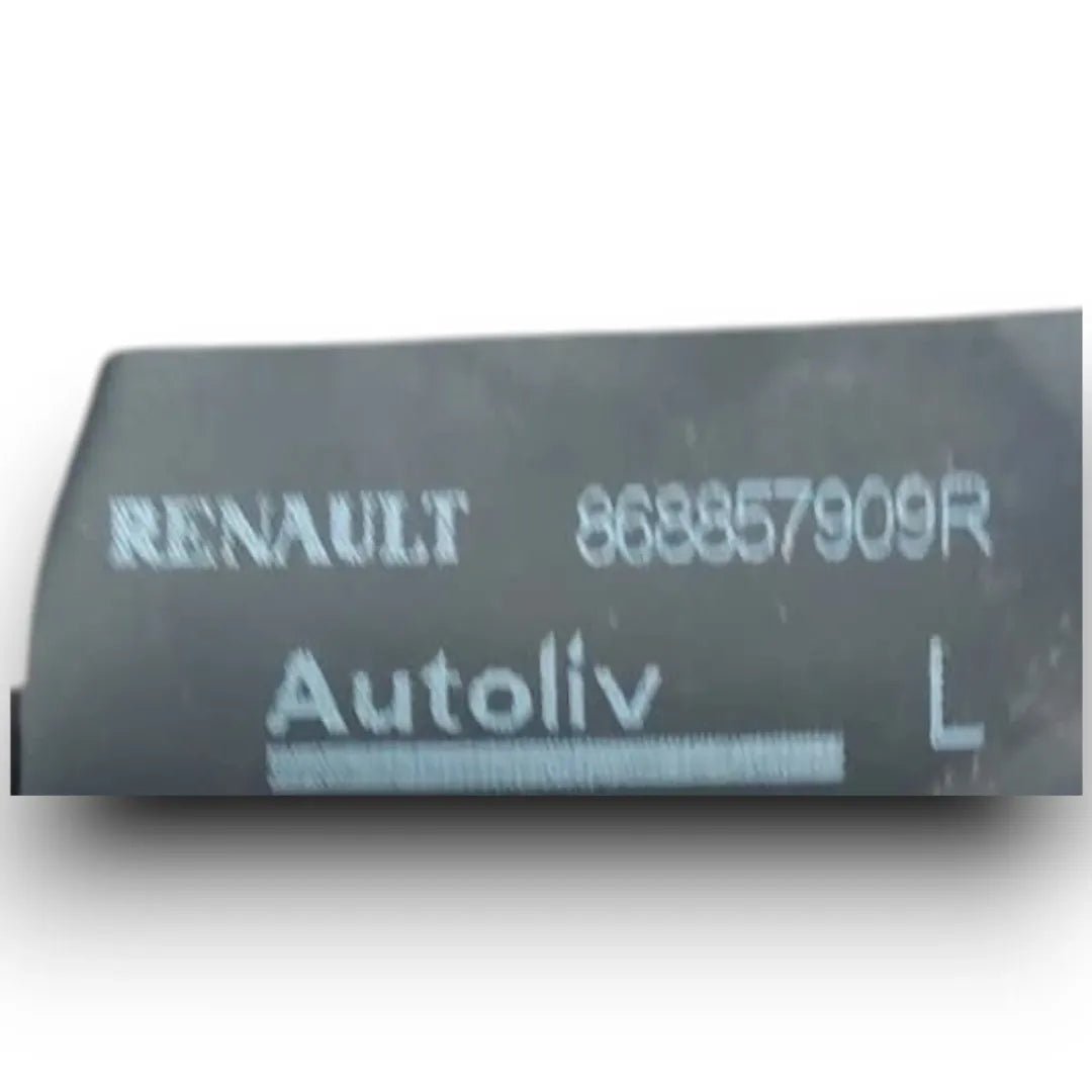 Cintura di sicurezza anteriore sinistra Dacia Sandero 2ª Serie 2012–2021 OEM 868857909R - F&P CRASH SRL - Ricambi Usati
