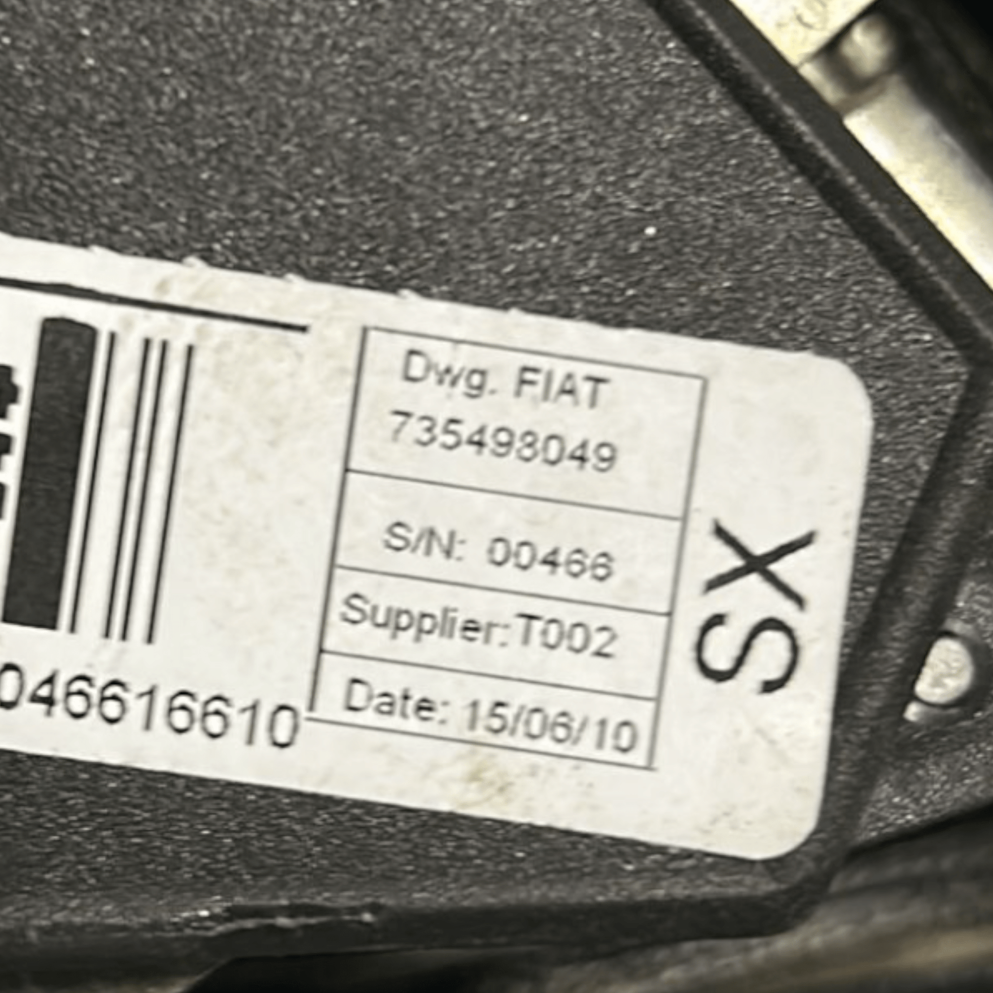 Cintura Di Sicurezza Anteriore Sinistra Fiat Doblo cod:735498049 (2009 > 2022) - F&P CRASH SRLS - Ricambi Usati