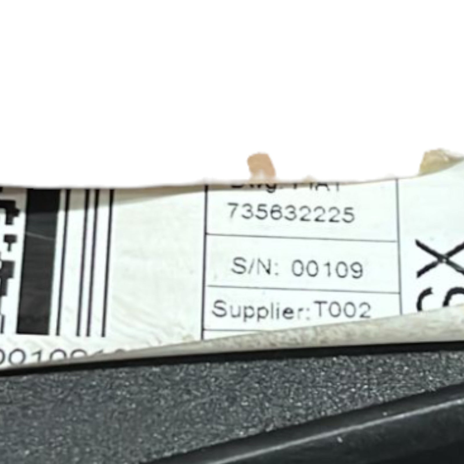 Cintura Di Sicurezza Anteriore Sinistra Fiat Fiorino cod:735632225 (2007 >) - F&P CRASH SRLS - Ricambi Usati