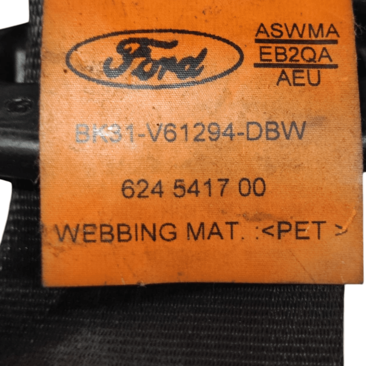 Cintura Di Sicurezza Anteriore Sinistra Ford Transit COD: 624541700 (2014 - ) - F&P CRASH SRLS - Ricambi Usati