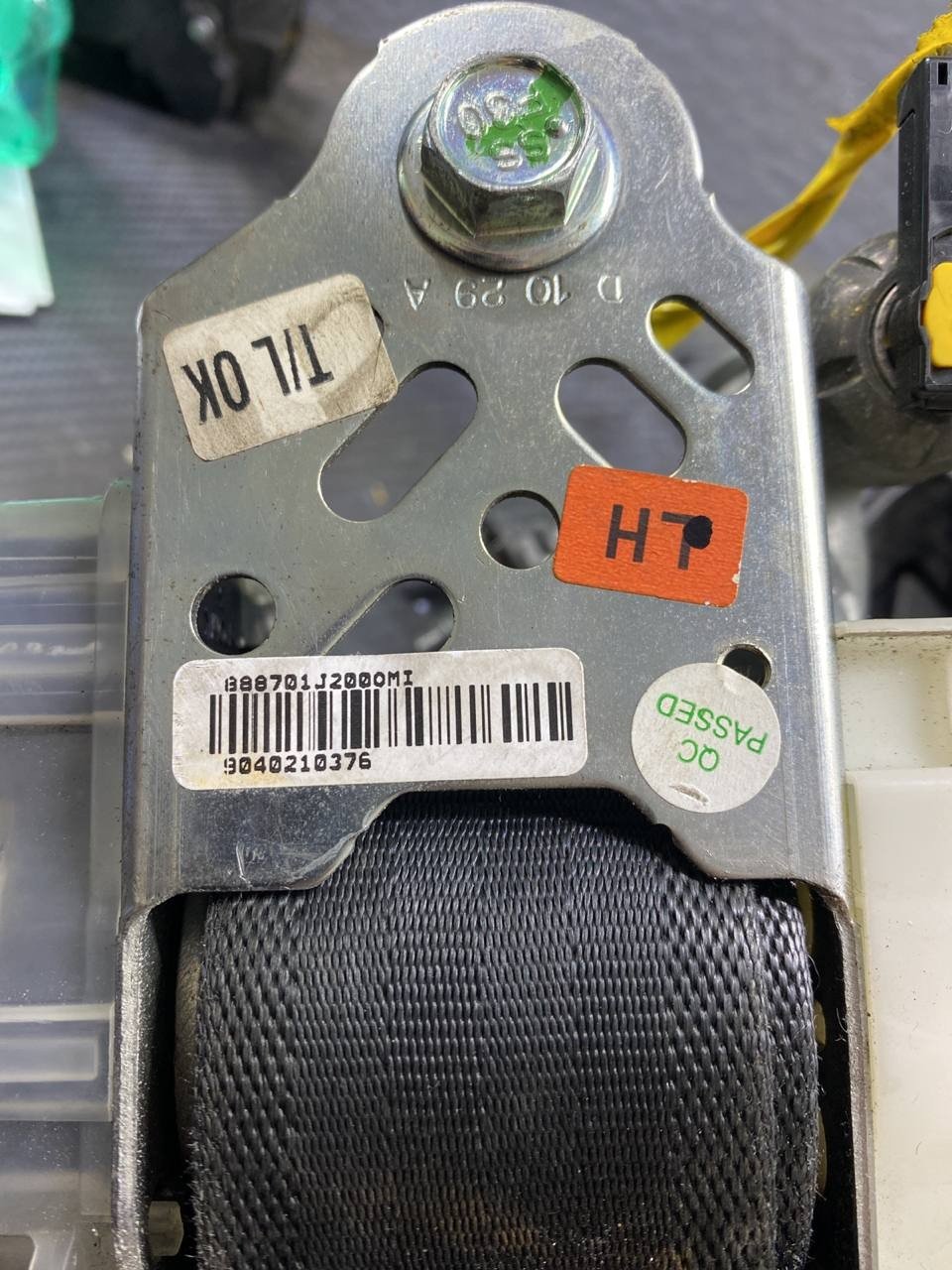 Cintura di sicurezza anteriore sinistra Hyundai i20 cod:888701j200omi - F&P CRASH SRLS - Ricambi Usati