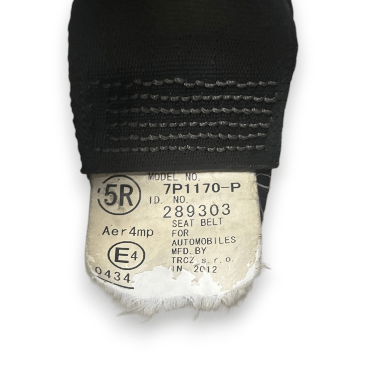 Cintura di Sicurezza anteriore sinistra (sx) Peugeot 107 (2005 al 2014) cod: 7P1170 - P - F&P CRASH SRLS - Ricambi Usati