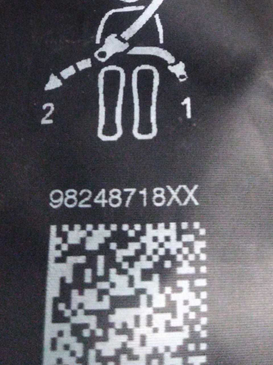 Cintura Di Sicurezza Posteriore Centrale Opel Crossland X ( 2017 > )cod.98248718XX - F&P CRASH SRLS - Ricambi Usati