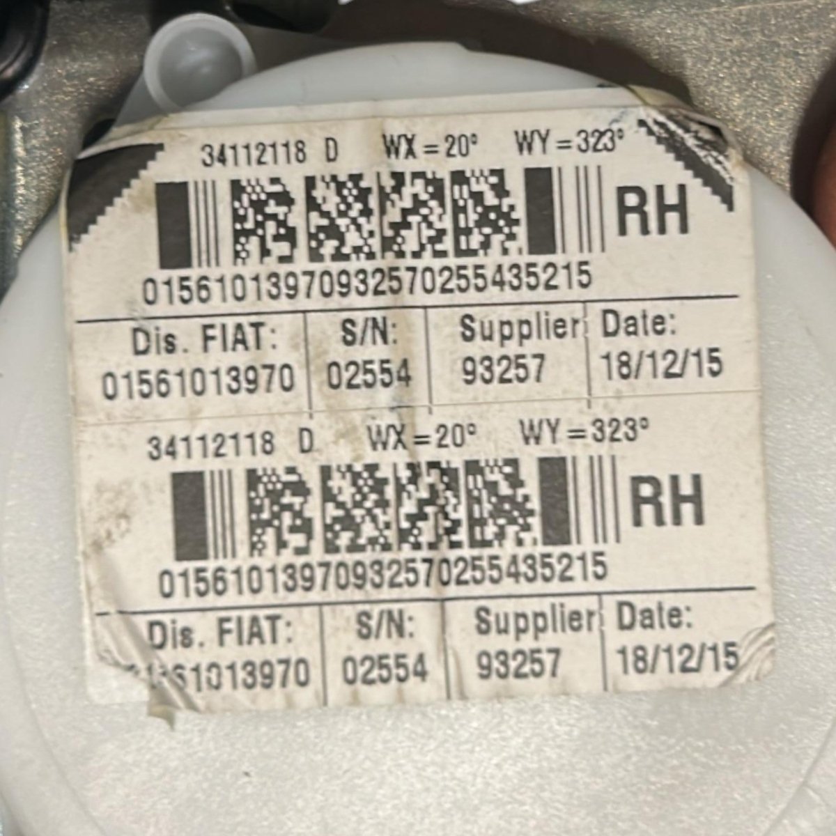 Cintura Di Sicurezza Posteriore Destra Alfa Romeo Giulietta cod.01561013970 (2010 > 2020) - F&P CRASH SRLS - Ricambi Usati