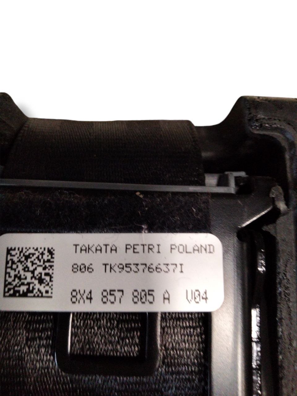 Cintura di sicurezza posteriore Destra Audi A1 1.6 diesel (2010 - 2018)cod.8X4857805A - F&P CRASH SRLS - Ricambi Usati