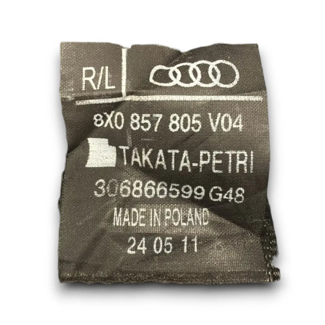 Dettaglio Cintura di sicurezza posteriore destra Audi A1 8X 2010–2019 OEM 8X0857805DV04 - foto 3