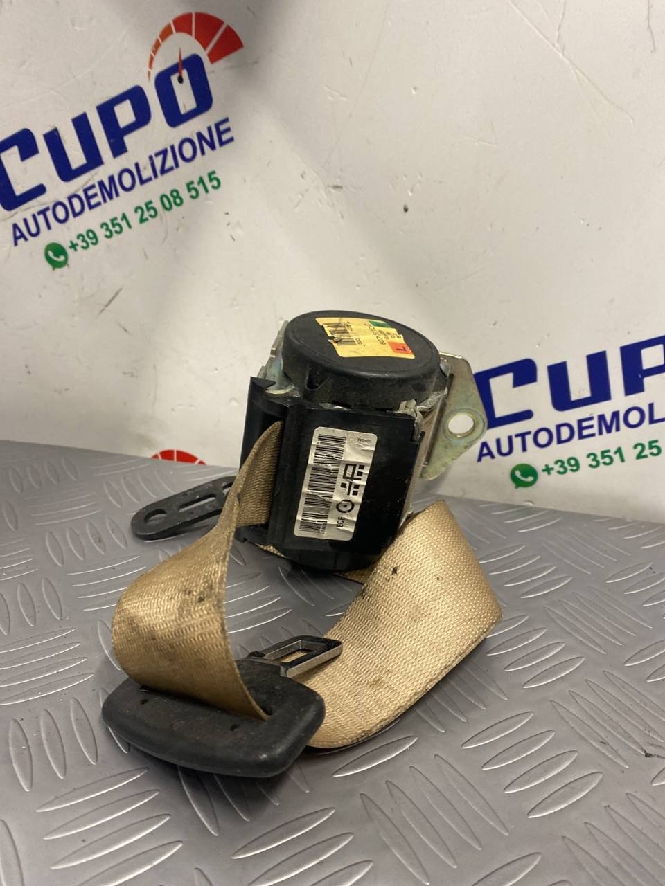 Cintura di sicurezza posteriore destra Bmw 320d cod:607051100C - F&P CRASH SRLS - Ricambi Usati