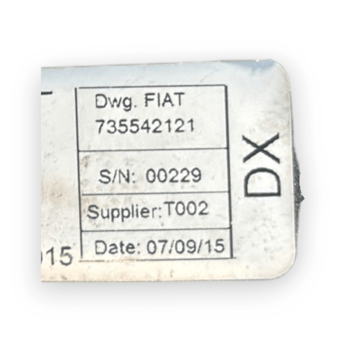 Cintura di sicurezza posteriore destra (dx) fiat qubo cod:735542121 (2008 - 2019) - F&P CRASH SRL - Ricambi Usati