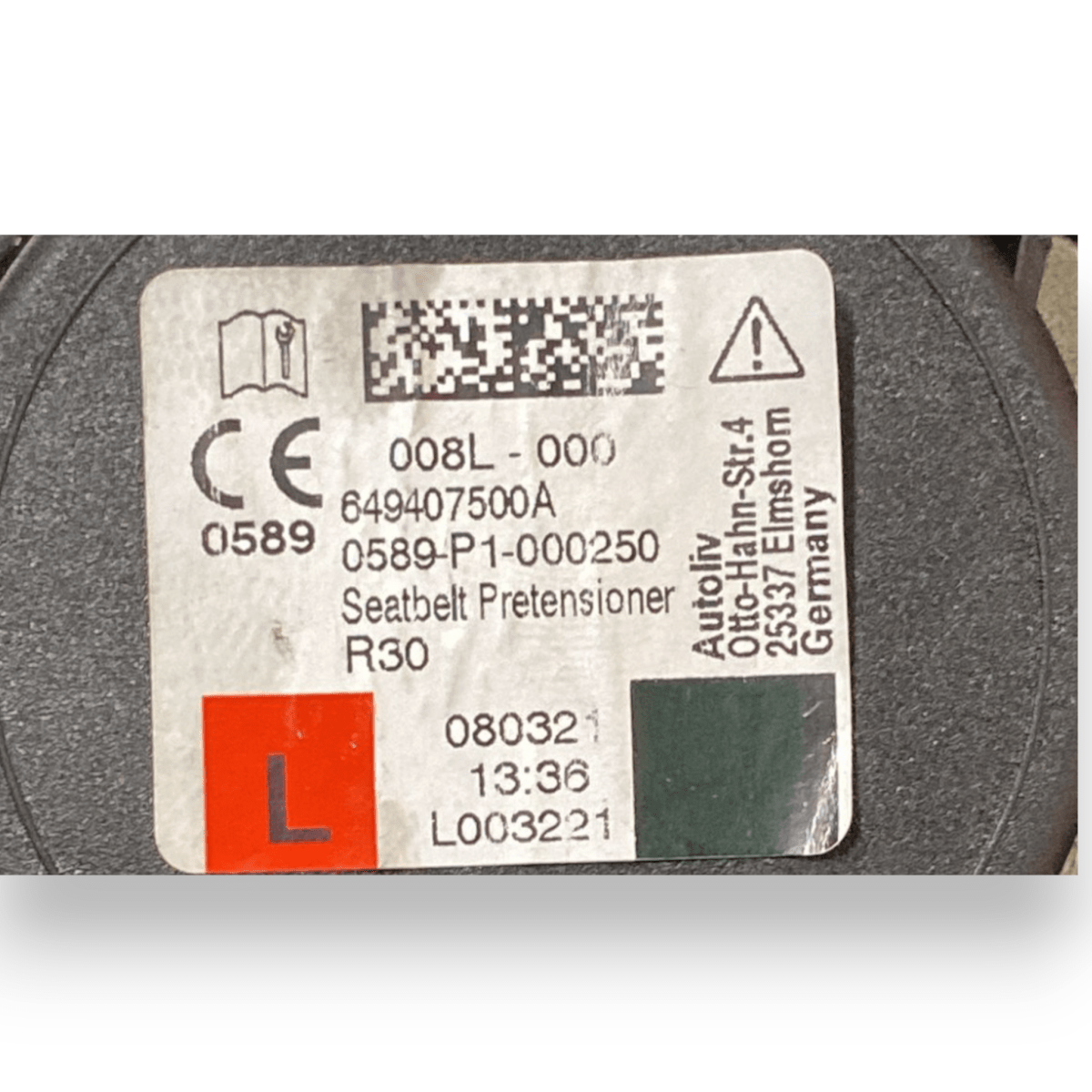 cintura di sicurezza posteriore destra (dx) mercedes - benz eqc cod:634419300A (2019 - 2023) - F&P CRASH SRLS - Ricambi Usati