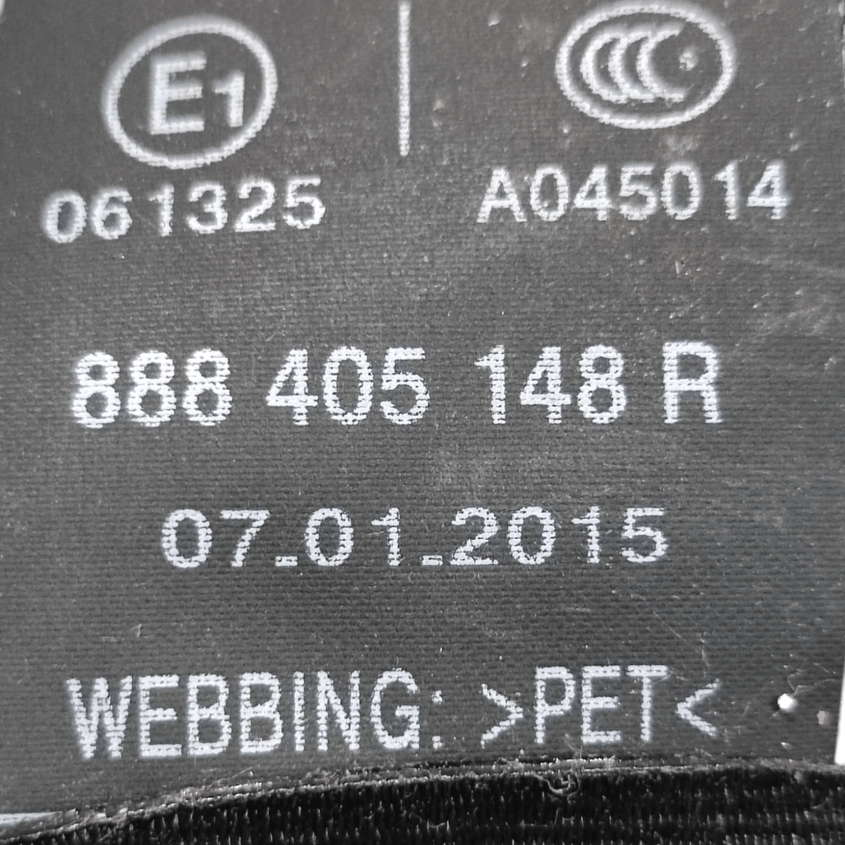 Cintura Di Sicurezza Posteriore Destro Renault Captur COD: 888405148R (2013 - 2019) - F&P CRASH SRLS - Ricambi Usati