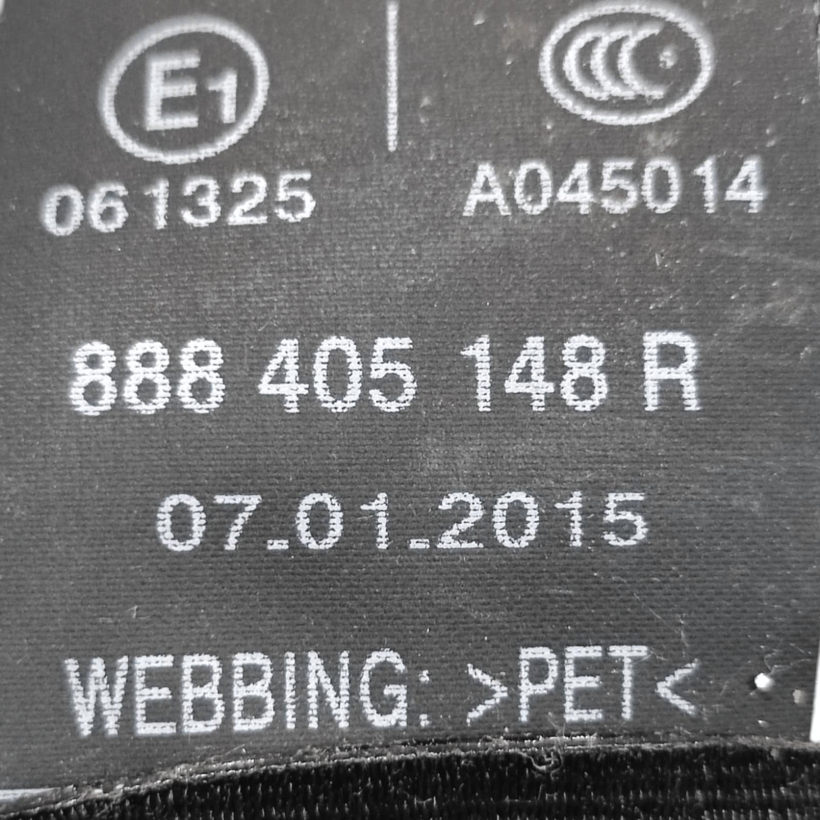 Cintura Di Sicurezza Posteriore Destro Renault Captur COD: 888405148R (2013 - 2019) - F&P CRASH SRLS - Ricambi Usati