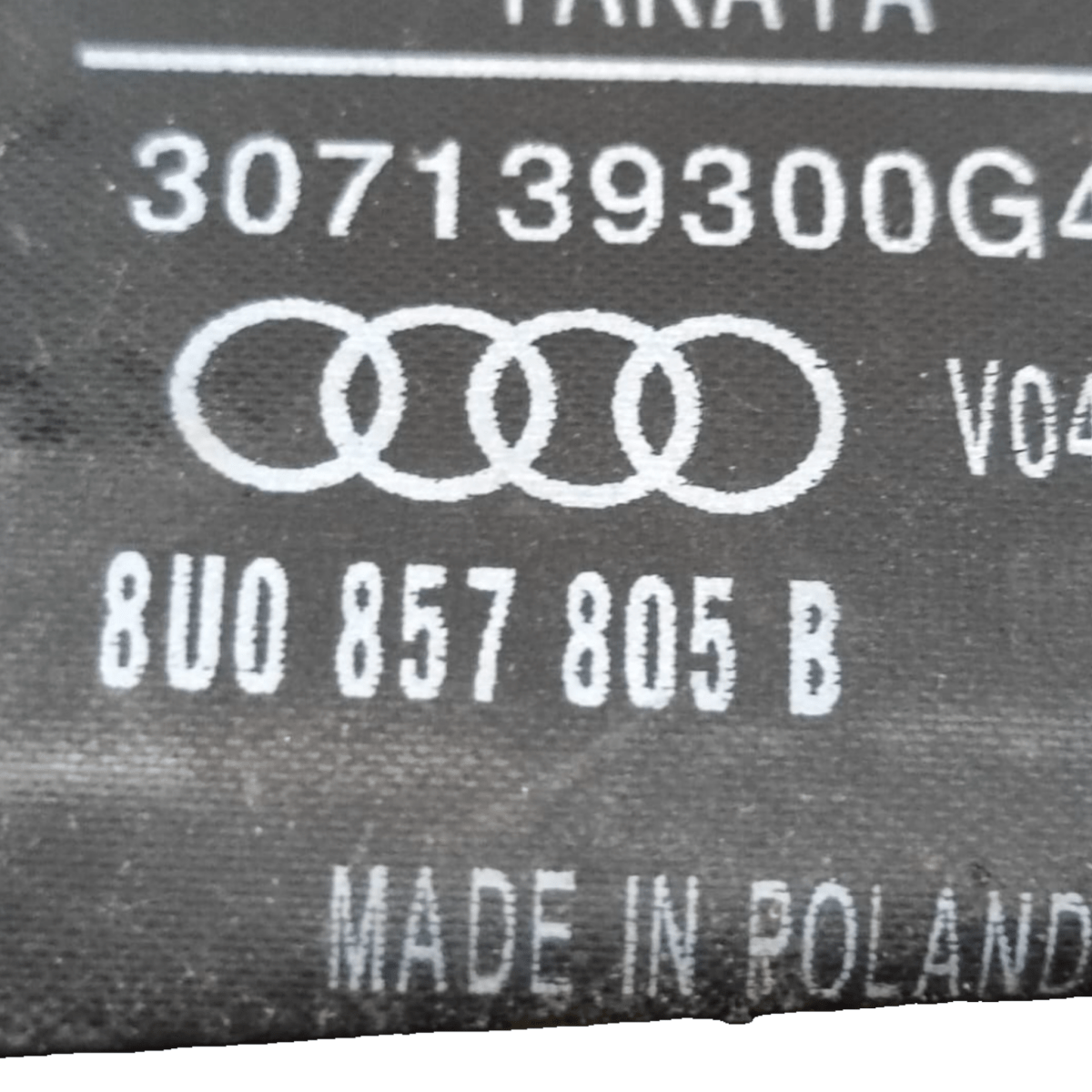 Cintura di sicurezza posteriore destro / sinistro audi q3 cod: 8u0857805b (2010 - 2018) - F&P CRASH SRLS - Ricambi Usati