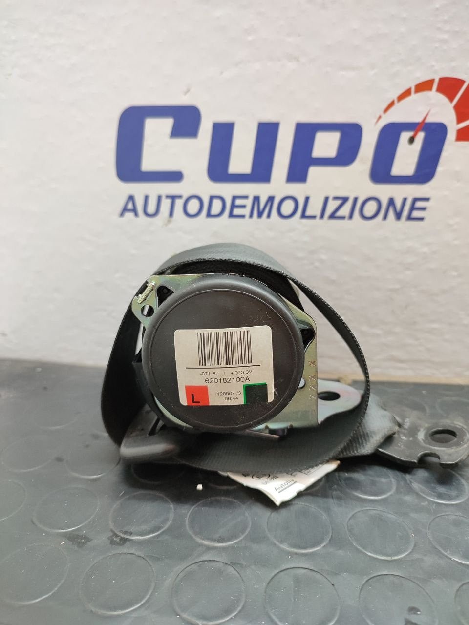 Cintura di sicurezza posteriore sinistra ALFA ROMEO MITO cod: 620182100a - F&P CRASH SRLS - Ricambi Usati