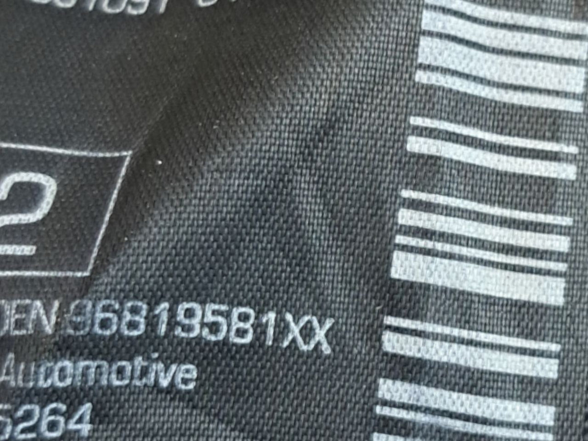 Cintura di sicurezza posteriore sinistra Citroen C3 II (2009-2013) COD:96819581XX - F&P CRASH SRLS - Ricambi Usati