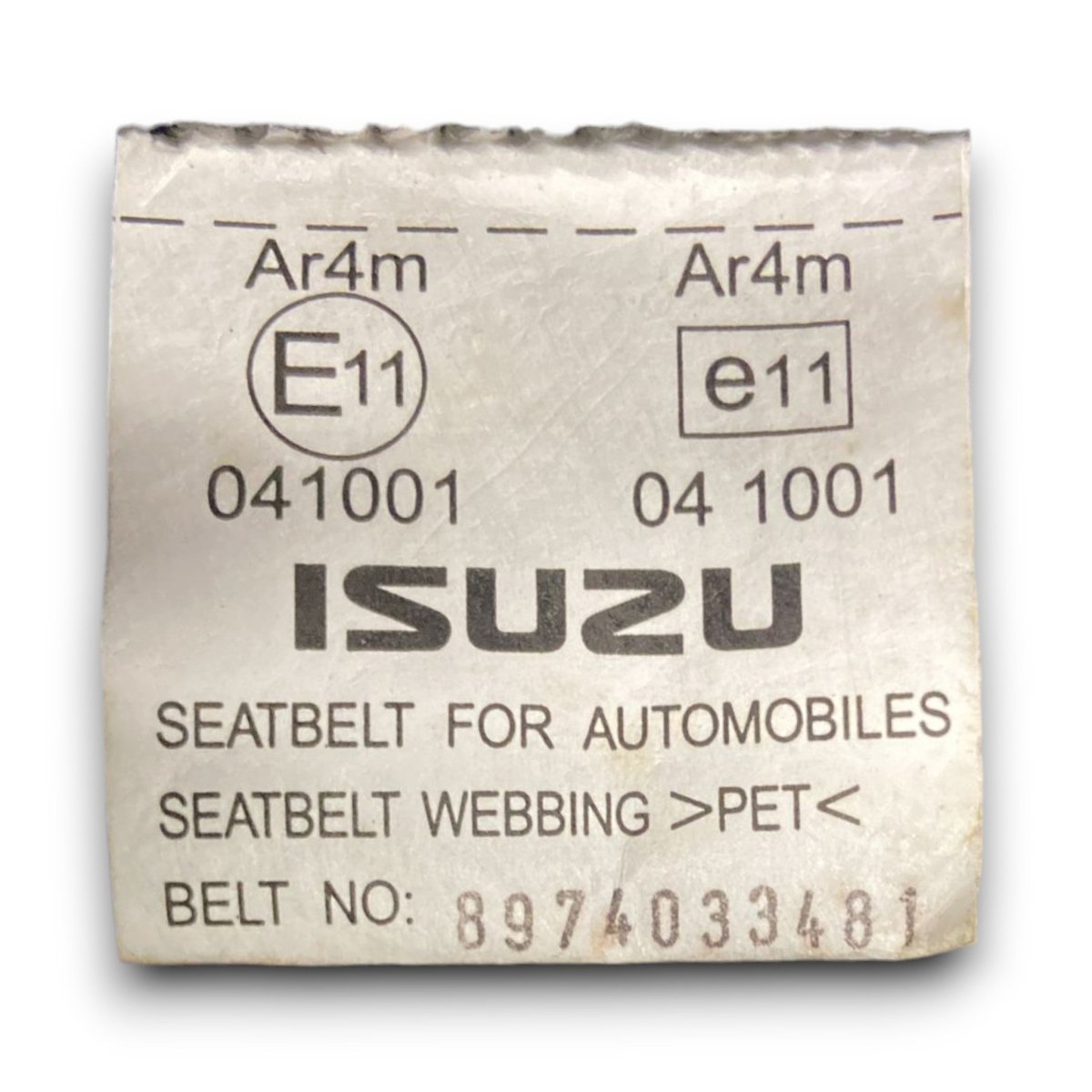 Cintura di sicurezza posteriore sinistra isuzu d - max cod . 8974033481 (2002 > 2011) - F&P CRASH SRL - Ricambi Usati