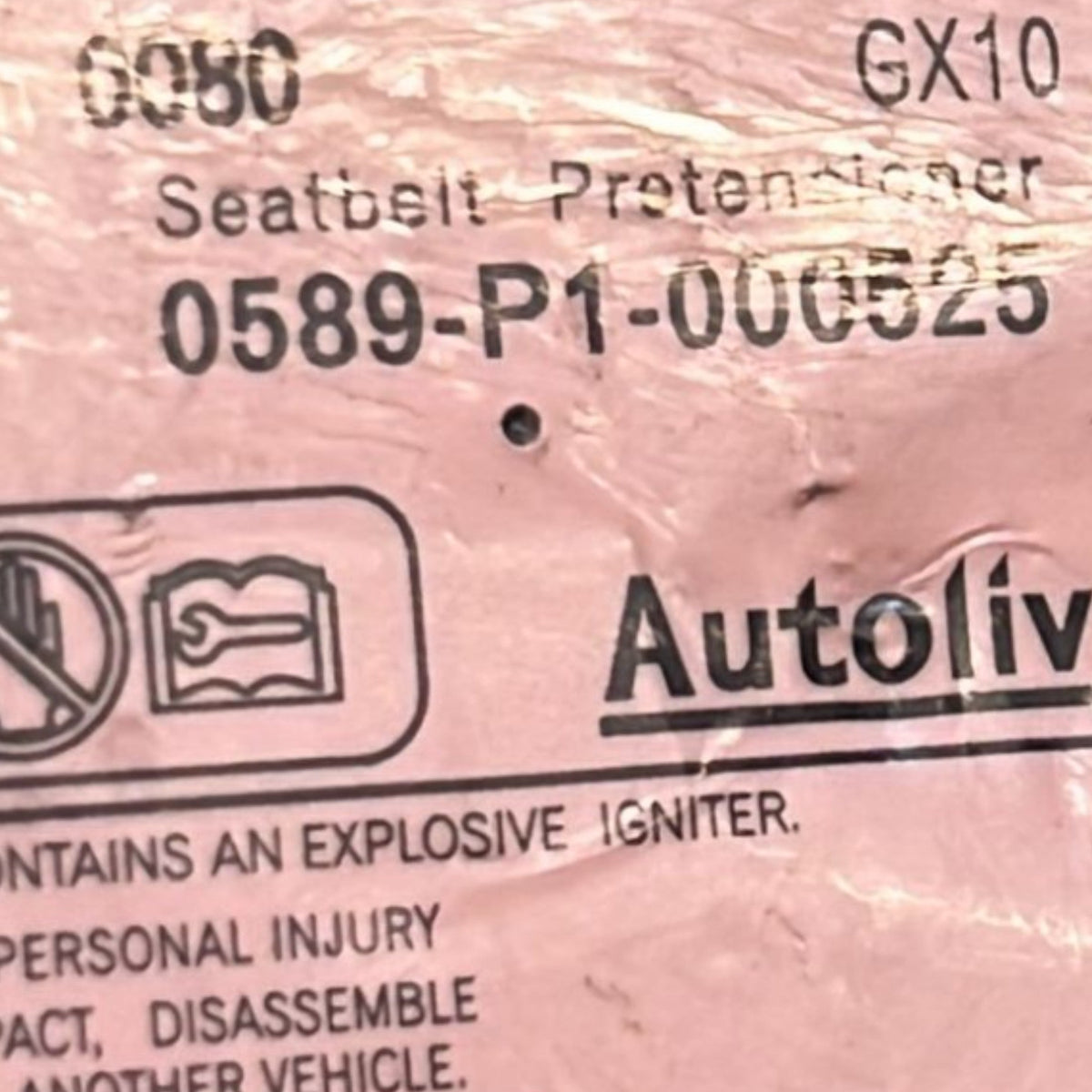 Cintura Di Sicurezza Posteriore Sinistra Kia Venga cod:0589 - P1000525 (2010 >2019) - F&P CRASH SRLS - Ricambi Usati