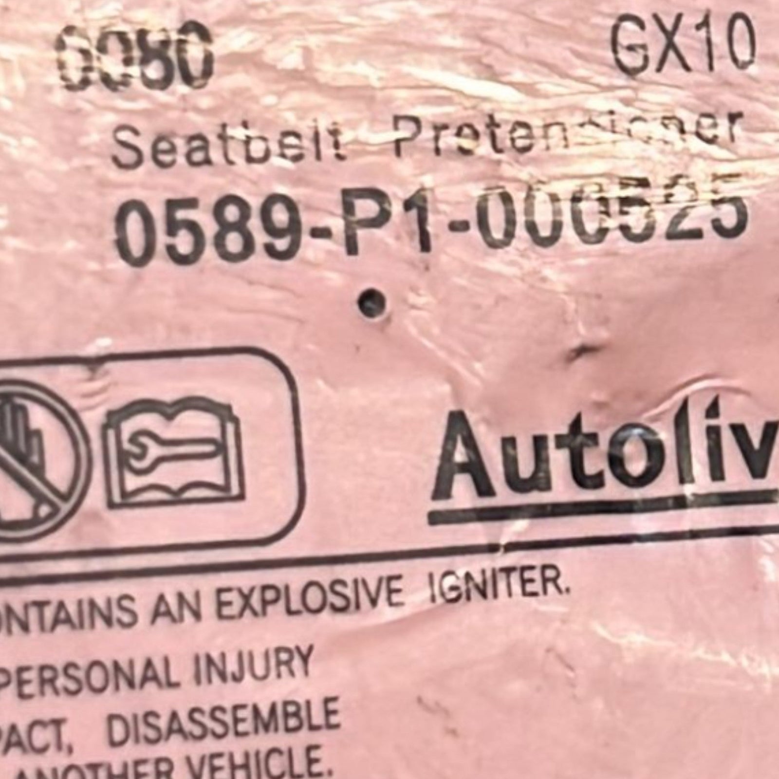Cintura Di Sicurezza Posteriore Sinistra Kia Venga cod:0589 - P1000525 (2010 >2019) - F&P CRASH SRLS - Ricambi Usati