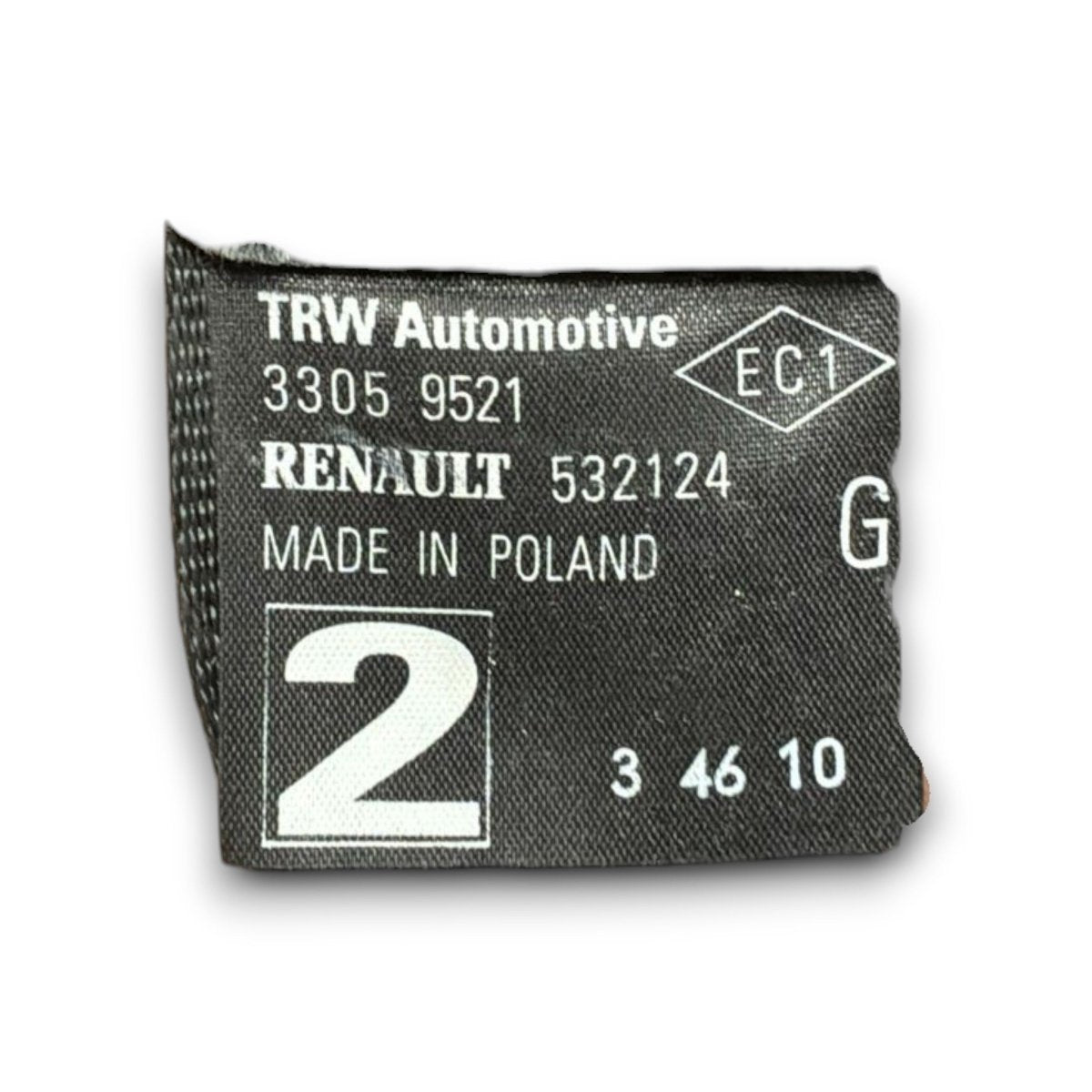 Cintura di sicurezza posteriore sinistra renault twingo II cod . 33059521 (2011 > 2014) - F&P CRASH SRL - Ricambi Usati