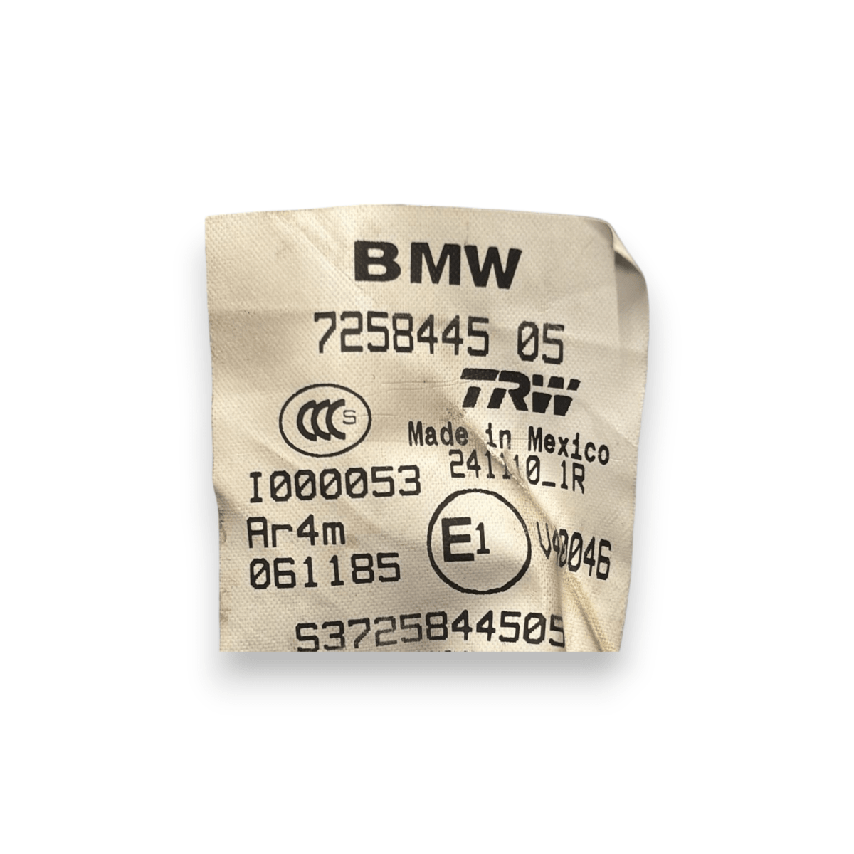Cintura di sicurezza posteriore sinistra (sx) bmw x3 f25 cod:725844505 (2010 - 2017) - F&P CRASH SRL - Ricambi Usati