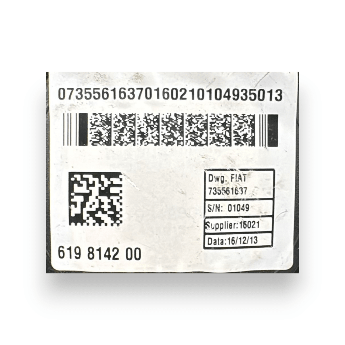Cintura di sicurezza posteriore sinistra (sx) Fiat Panda III cod.619814200 (2012 - ) - F&P CRASH SRL - Ricambi Usati