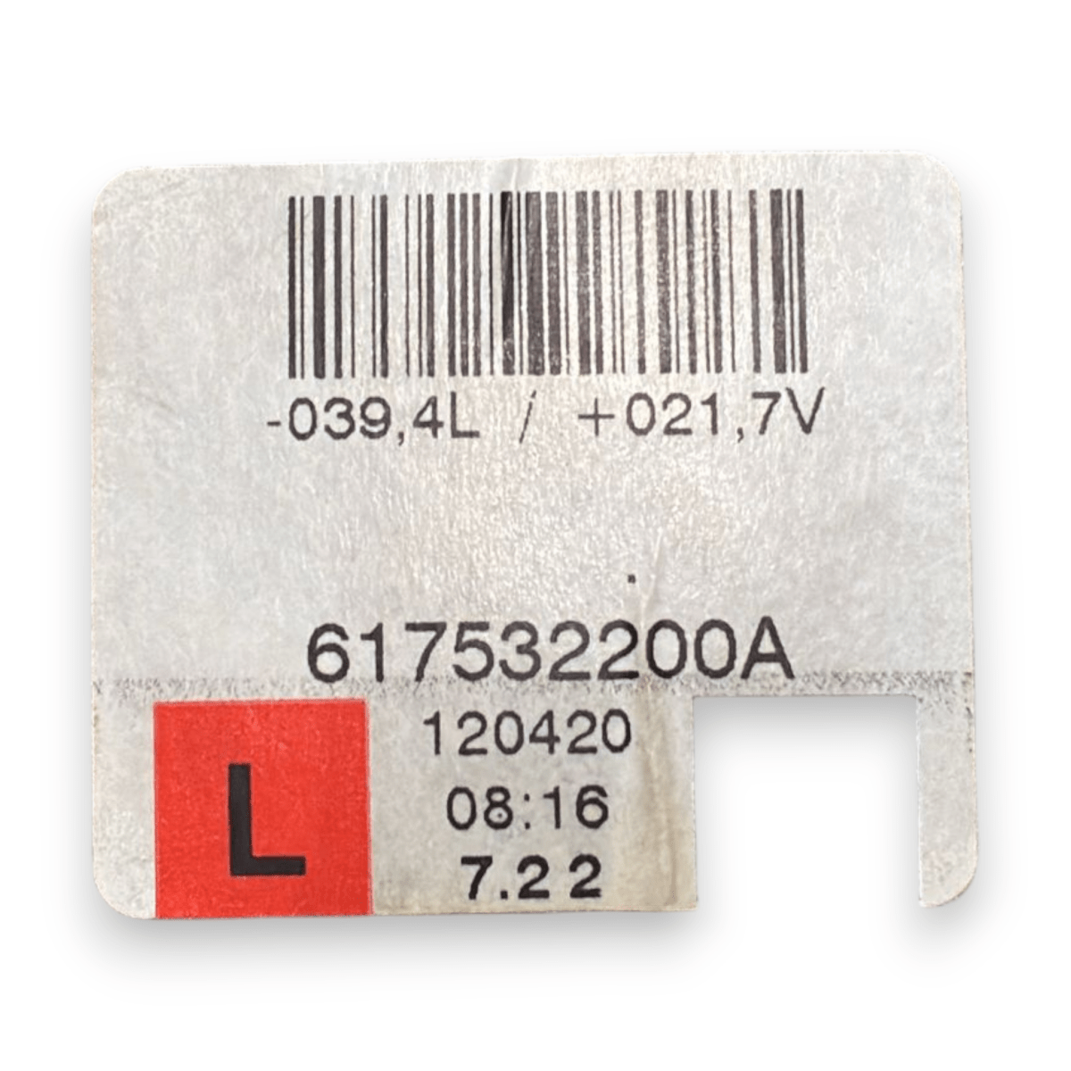 Cintura di sicurezza posteriore sinistra (sx) lancia ypsilon cod:617532200a (2011 - 2024) - F&P CRASH SRL - Ricambi Usati