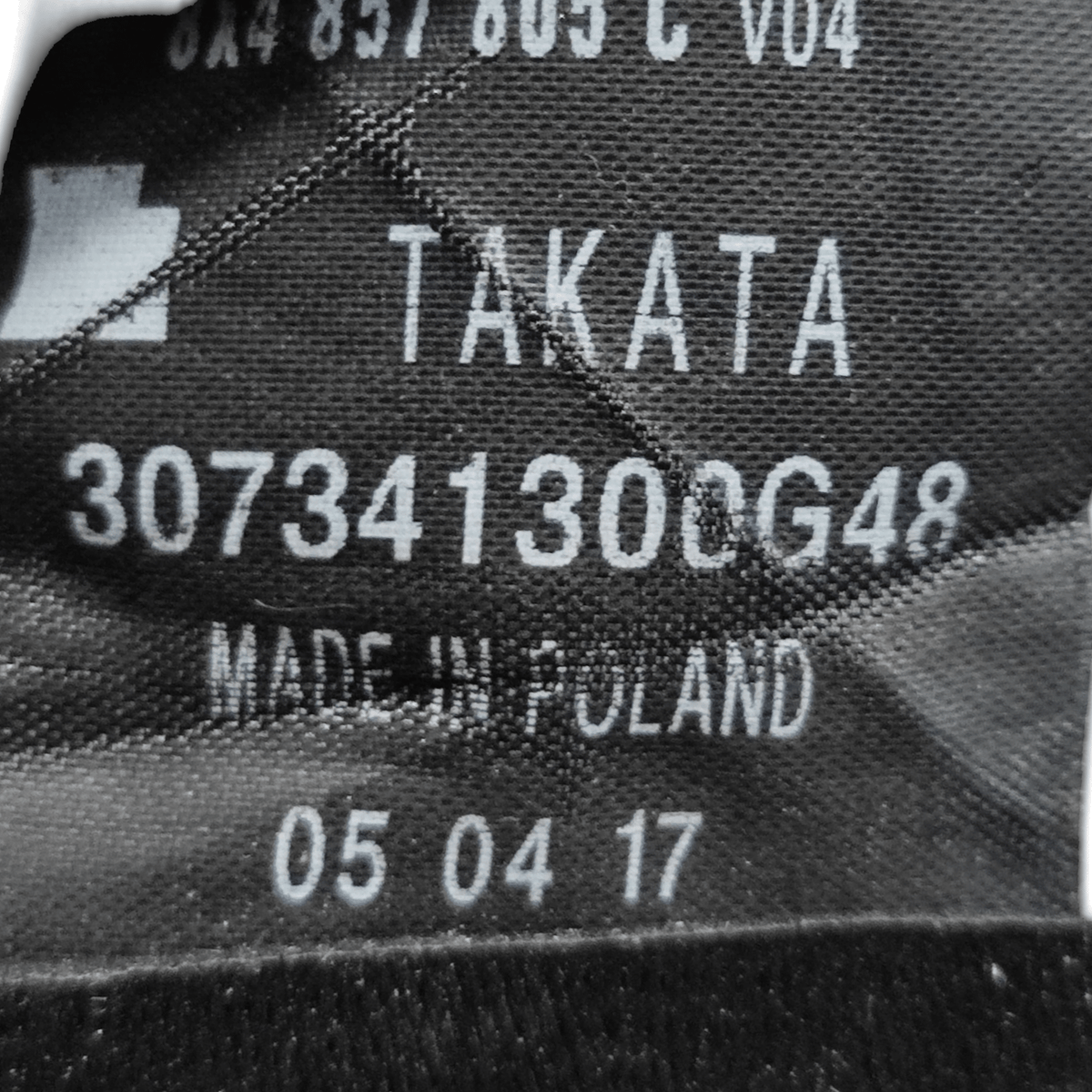 Cintura Di Sicurezza Posteriore Sinistro Audi A1 COD: 307341300G48 (2010 - 2018) - F&P CRASH SRLS - Ricambi Usati