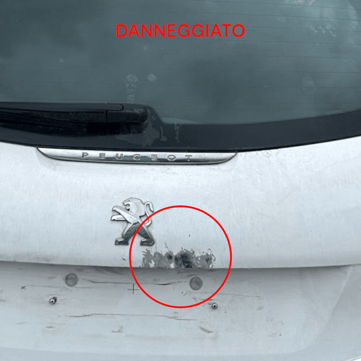 Cofano / Bagagliaio / Portellone Posteriore Bianco Peugeot 208 (2012 > 2019) - F&P CRASH SRLS - Ricambi Usati