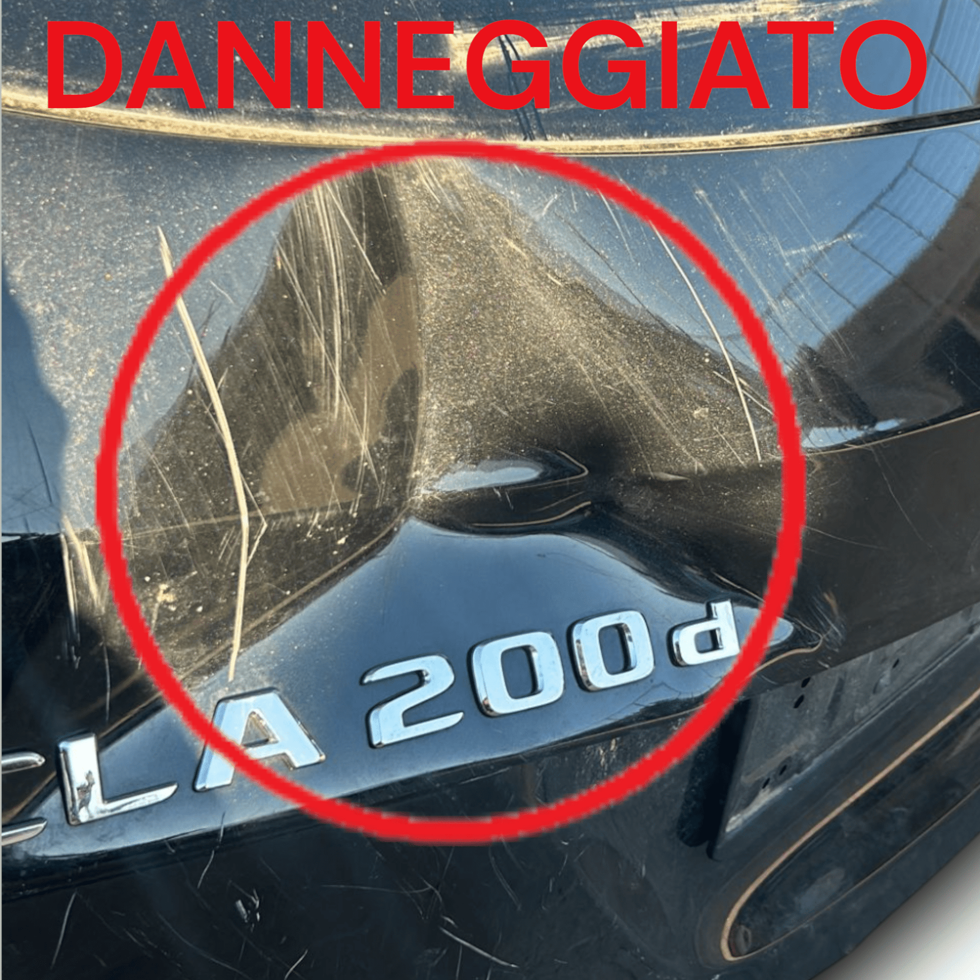 Cofano / Portellone / Bagagliaio Posteriore Nero Mercedes Benz Cla X117 (2013 > 2019) - F&P CRASH SRLS - Ricambi Usati