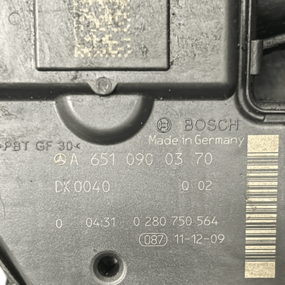 Collettore Aspirazione Mercedes Benz Classe C W204 2.2 Diesel cod:A6510900037 (2007 > 2015) + corpo Farfallato - F&P CRASH SRLS - Ricambi Usati