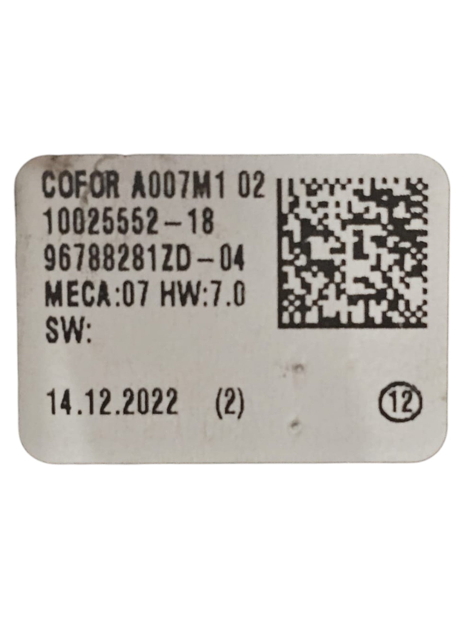 Comandi Alzavetro Anteriore Sinistro Opel Corsa F Cod:96788281ZD (2019 - >) - F&P CRASH SRLS - Ricambi Usati