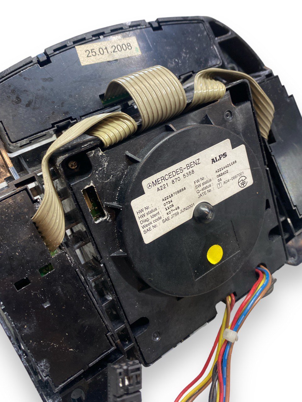 Comandi centrali ( Quattro frecce, Comandi Radio, Comandi volume ) 8 fili Mercedes Classe S W221 ( 2008 ) cod. A2218705358 - F&P CRASH SRLS - Ricambi Usati