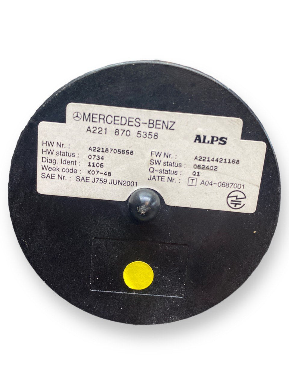 Comandi centrali ( Quattro frecce, Comandi Radio, Comandi volume ) 8 fili Mercedes Classe S W221 ( 2008 ) cod. A2218705358 - F&P CRASH SRLS - Ricambi Usati