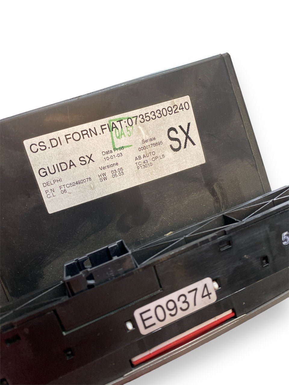 Comandi clima Alfa Romeo 147 1.6 b ( 937 - 2004 ) cod. 07353309240 - F&P CRASH SRLS - Ricambi Usati