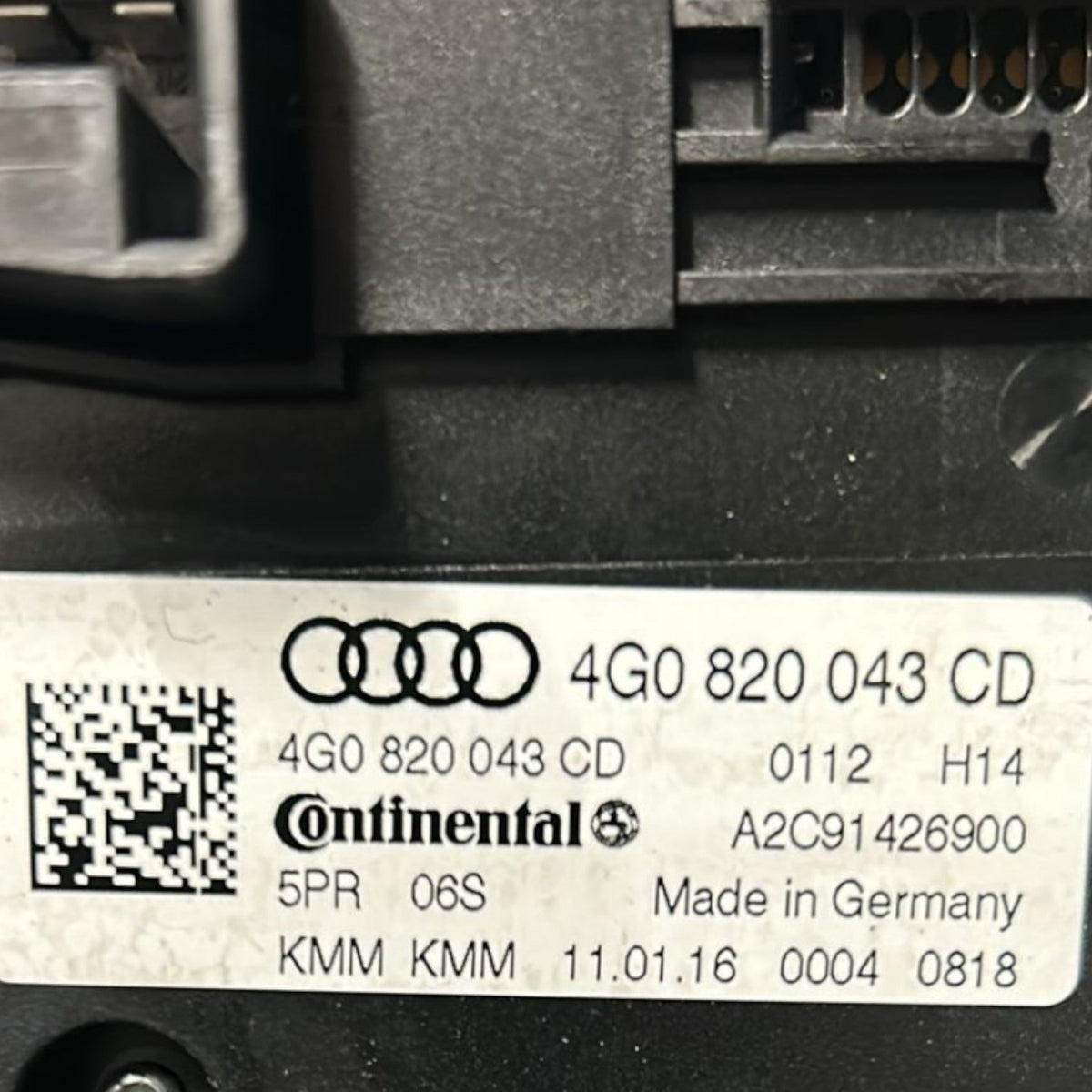 Comandi Clima Audi A6 C7 cod:4G0820043CD (2011 > 2018) - F&P CRASH SRLS - Ricambi Usati