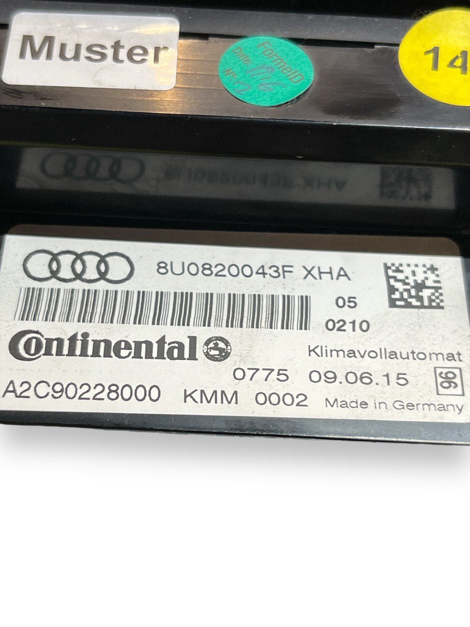 Comandi clima automatico Audi Q3 8U 2.0 Diesel (2011 - 2018) cod.8UO820043F - F&P CRASH SRLS - Ricambi Usati
