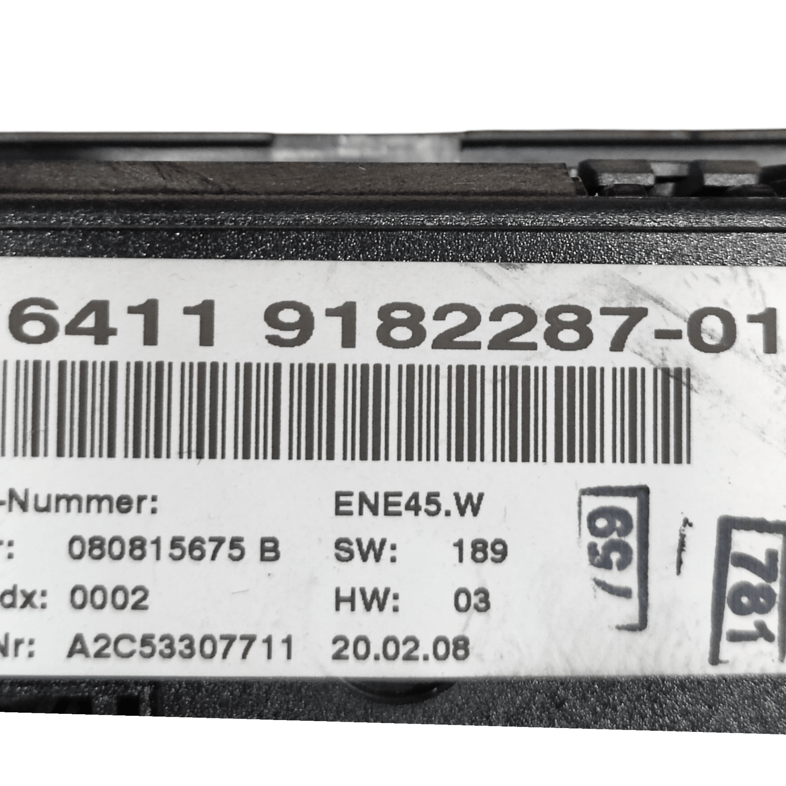 Comandi Clima automatico bizona Bmw Serie 1 E87 2.0 Diesel COD: 64119182287 (2004 - 2013) - F&P CRASH SRLS - Ricambi Usati