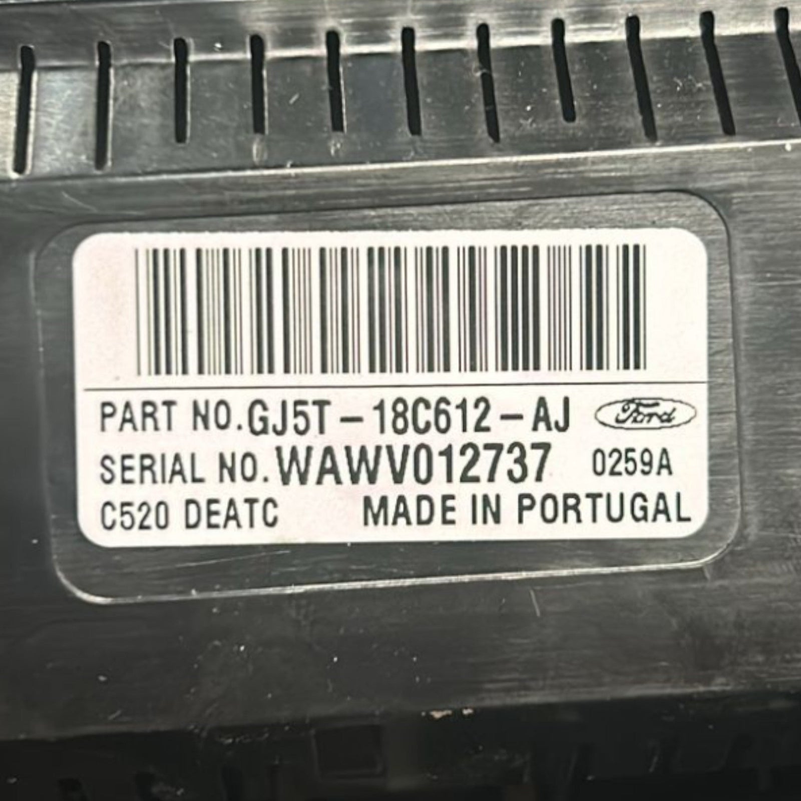 Comandi Clima automatico Ford Kuga II cod.GJ5T - 18C612 - AJ (2012 > 2019) - F&P CRASH SRLS - Ricambi Usati