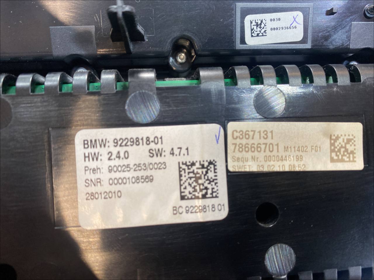 Comandi Clima Bmw 740i (f02 - 2015) cod:9229818-01 - F&P CRASH SRLS - Ricambi Usati